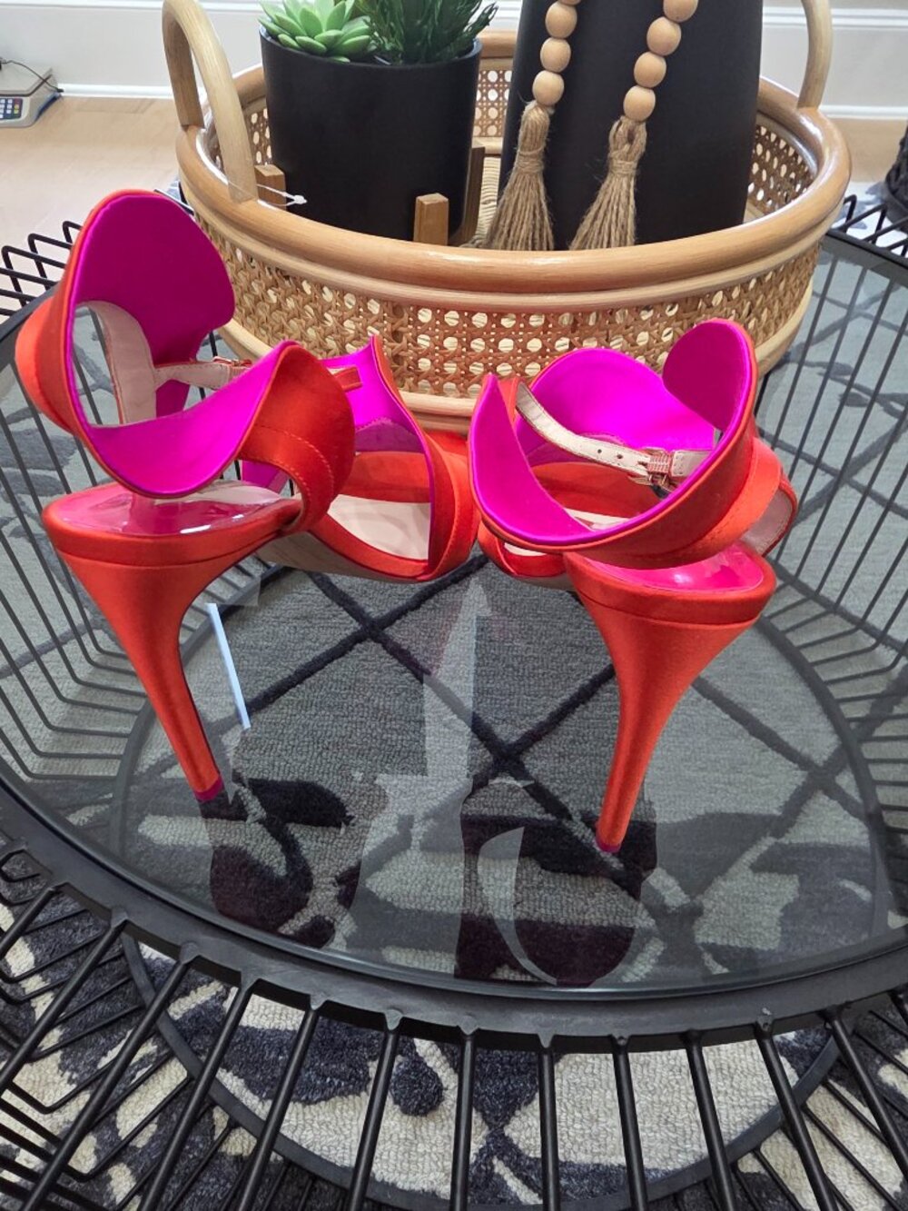 Sophia Webster Satin Heels Size 39 - Picture 6 of 8